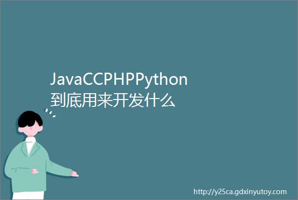 JavaCCPHPPython到底用来开发什么